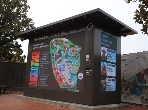 Houston Zoo Outdoor Digital Wayfinder