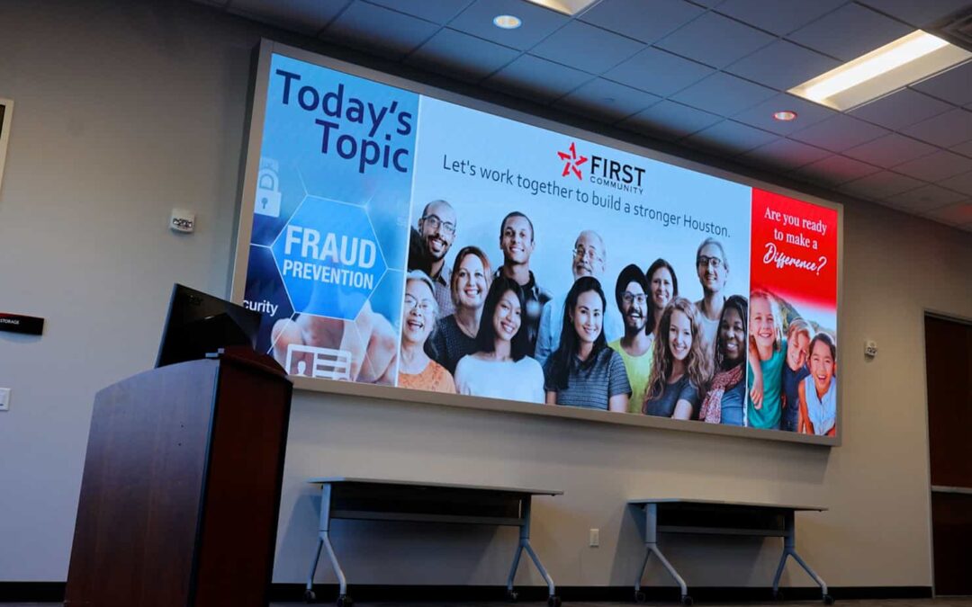 First Community Credit Union Indoor Video Wall